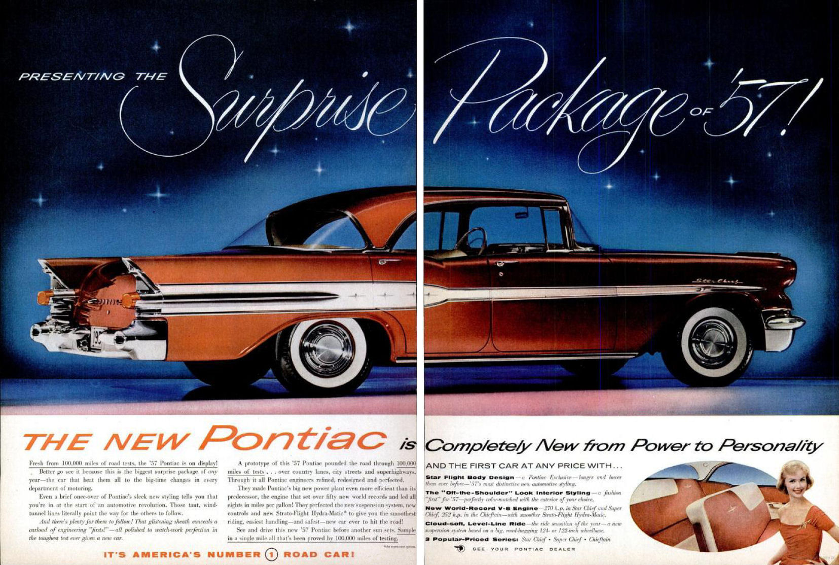 1957 Pontiac Auto Advertising